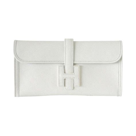 hermes jige clutch white|Hermes jige clutch sizes.